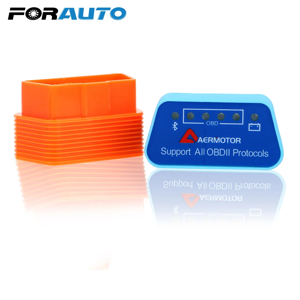 FORAUTO ELM 327 Car Care Car Diagnostic Scanners For Android PC IOS V1.5 Bluetooth OBD2 Support Almost OBD-II Protocols