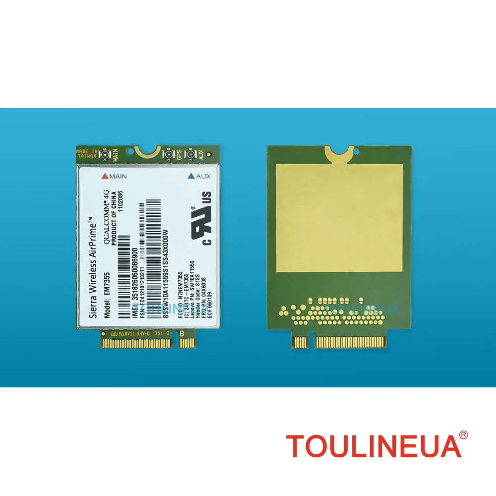 EM7355 FRU 04X6038 Gobi5000 LTE NGFF 4G WWAN сетевая карта для Lenovo L440 L540 T431s T440 T440s T440p T540P W540 X240|Сетевые