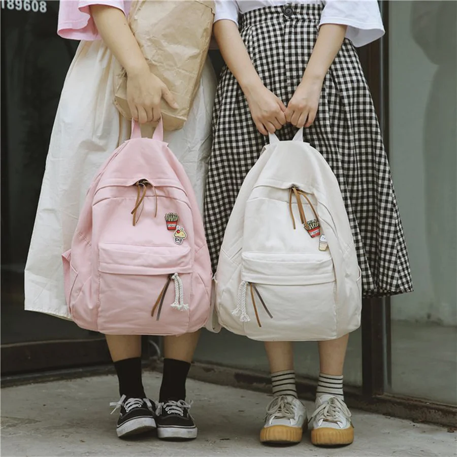 

Cute Ice-cream Print Women Travel Backpack Harajuku Big Capacity Backpacks Women Bookbag Large Canvas Girls Laptop Schoolbag New