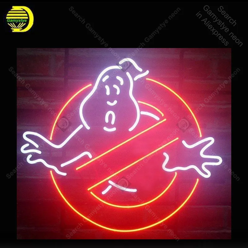 neon sign Neon Light Sign Ghostbusters Ghost Neon Bulb Sign Decor Game room board lamp anuncio luminoso Atarii Dropshipping