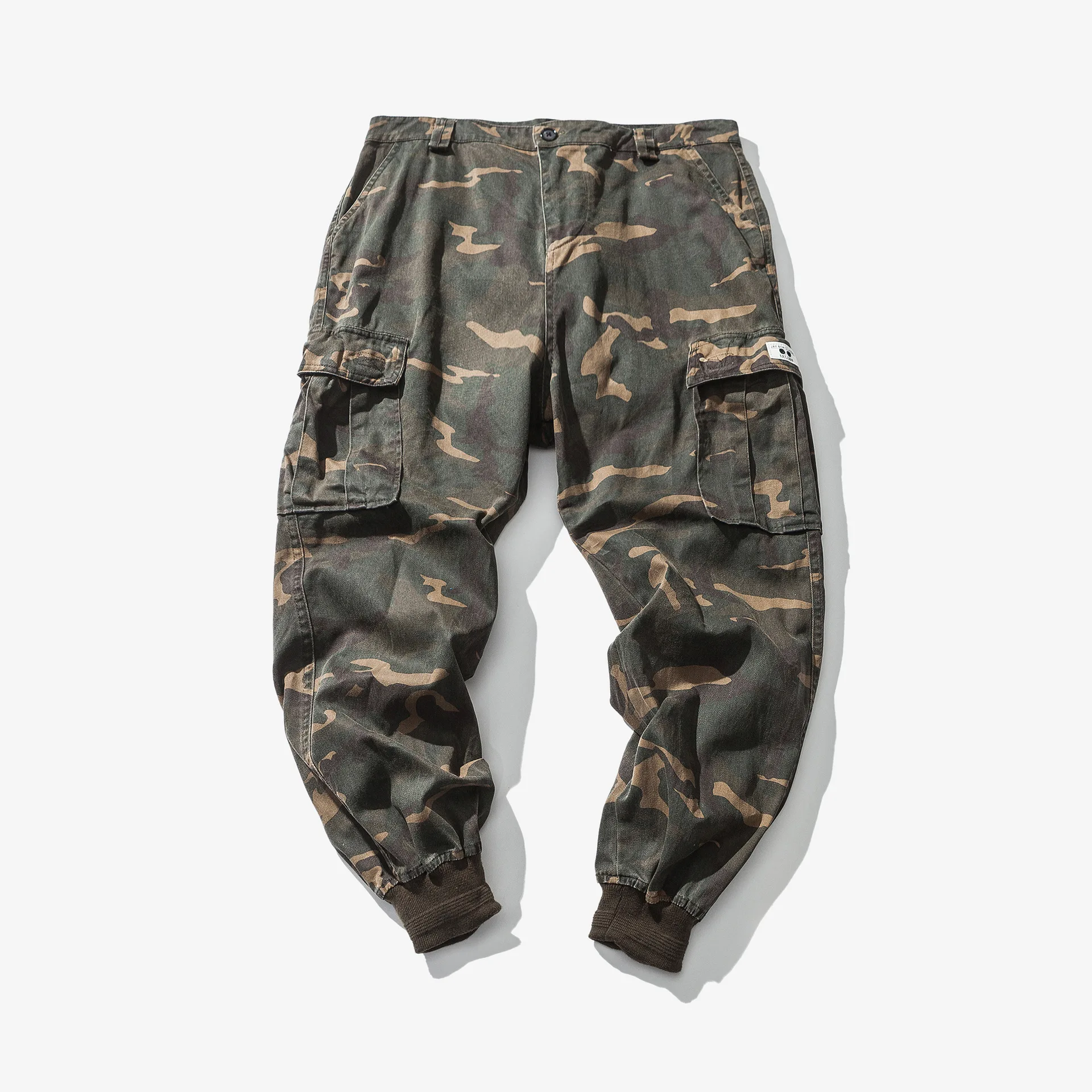 

Luoye luo ye 2019 Spring Origional Japanese-style Harem Beam Leg Camouflage Pants Unisex Workwear Casual Pants Men's K12