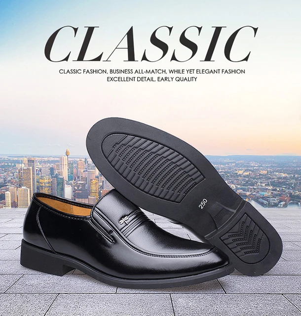 2020Men Dress Shoes PU Leather Low Heel Formal Shoes Men Fashion Designed  Mens Driving Shoes Loafers High Quality Big Size 38-47 - AliExpress