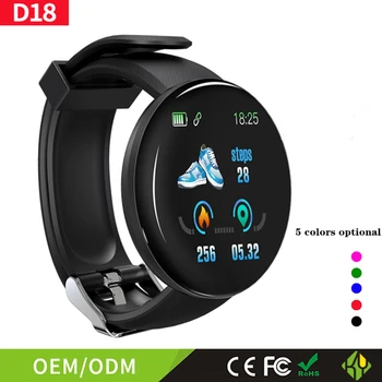 

2020 new D18 Smart Watch woman Blood Pressure Fitness Tracker Wristband Pedometer Health Bracelet SmartWatch For Ios Android