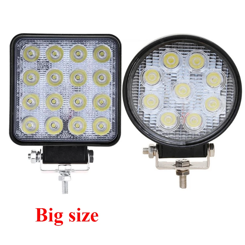 4inch 48W 27W Car LED WorkLight Spotlight Driving Roof Fog Light for Offroad Truck Tractor Boat Trailer 4x4 SUV Motorcycle | Автомобили и