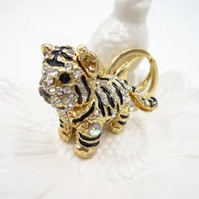 Горячая творческий алмаз набор стерео маленький тигр металлические брелки дамская сумка подвеска с героем аниме напрямую от производителя Sellin