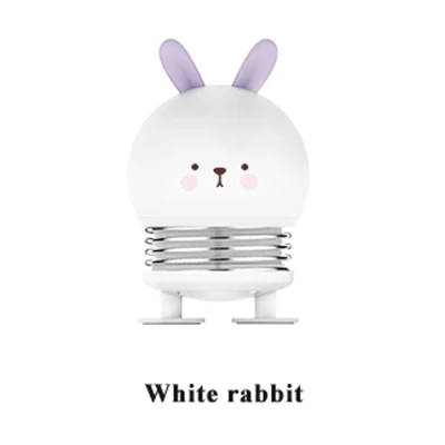 white rabbit Светодиодный ночник USB животный мультяшный светильник для детей подарок для малышей с портативным освещение для сна прикроватная тумбочка для спальни на открытом воздухе кемпинг - Цвет: white rabbit