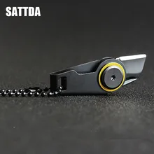 Брелок на молнии, нож для ежедневного ношения на открытом воздухе, карманный складной нож, набор инструментов для выживания, edc, цветной нож для ключей