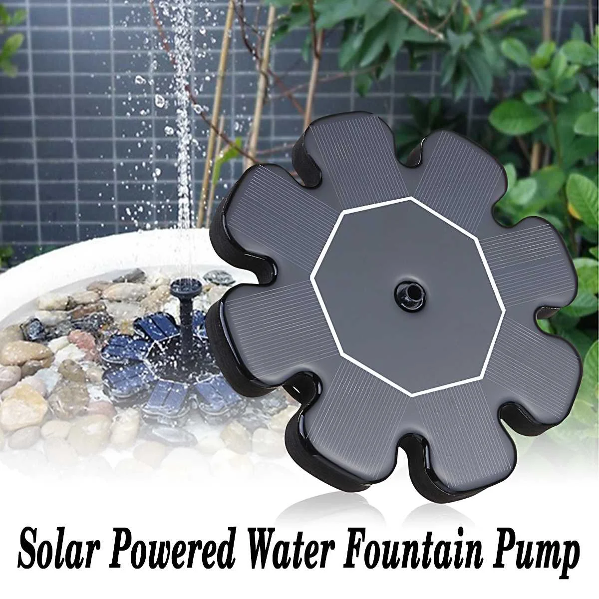 Solar Panel Power Fountain Water Pump Garden Pool Pond Rockery Waterfalls Floating Plants Watering Submersible Pumps |