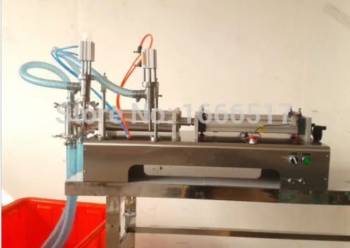 220/110V Two Nozzles Pneumatic Liquid Filling Machine 50-500ml For Liquid Juice Filler New H# e0bf 500ml