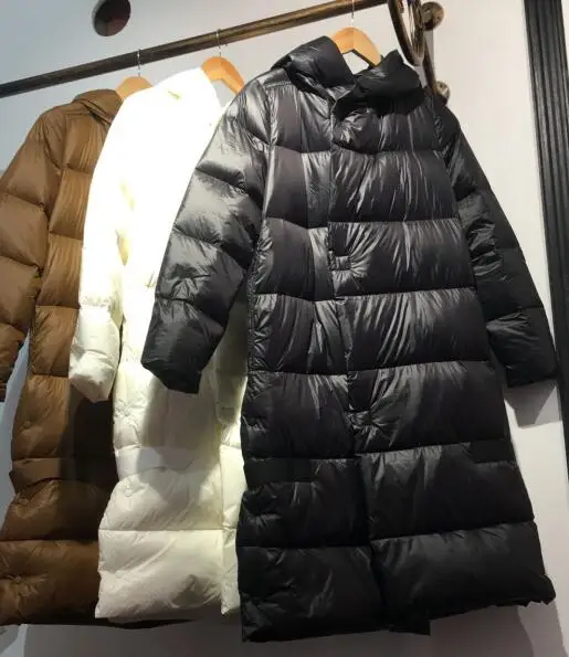Женский пуховик, зимняя куртка, женский 90% белый пуховик с капюшоном, плотное теплое пальто, верхняя одежда, женская зимняя одежда с перьями