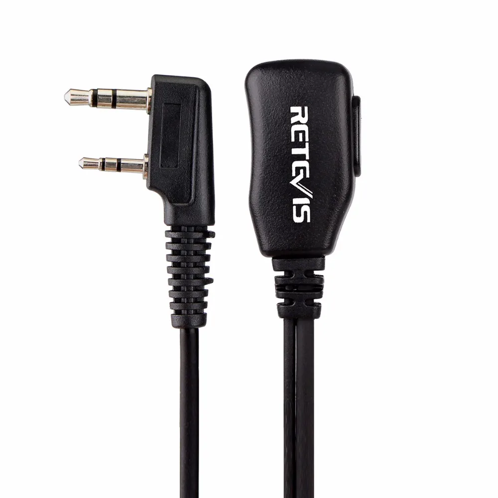 Retevis PTT MIC портативная рация с наушниками гарнитура для KENWOOD BAOFENG UV 5R H777 RT22 TYT HYT Walkie