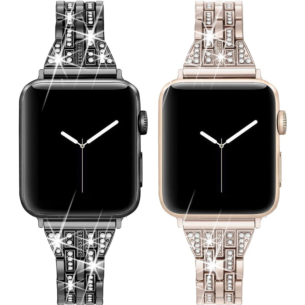 ġ   38mm 44mm  Ʈ iWatch ø 6/5/4/3/2/1/SE Correa Bling ü ݼ  Ÿ