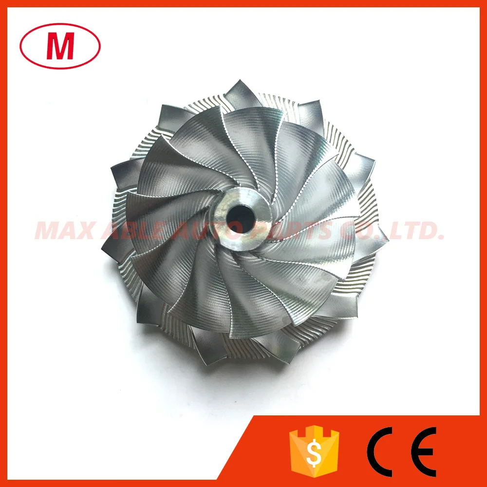 GT15-25 784369-0002 44,39/60,01 мм 11+ 0 лезвия турбо высокой эффективности Алюминий 2618/торговая точка фрезерный/турбо заготовка компрессора колеса