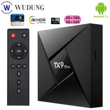 Tanix TX9 Pro Android 7,1 caja de TV S912 Octa Core 2,4G/5G WiFi Bluetooth 4,1 2GB 16G casa Media Player 4K HD receptor inteligente