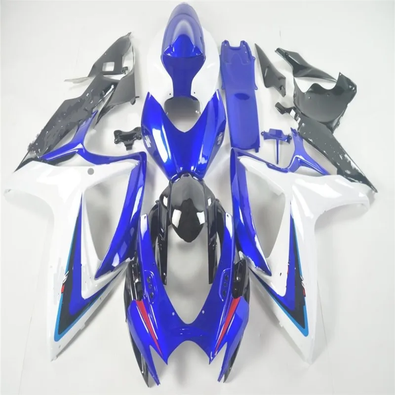 Синие Пластиковые обтекатели для SUZUKI GSXR 600 750 2006 2007 Белый K6 06 07 мотоциклетный