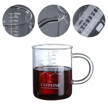 

Glass Cup Large Capacity Transparent Kettle Drinking Measuring Cup with Handle for Milk Coffee Water