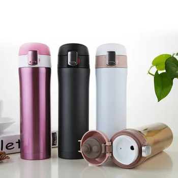 

The New Fashion Creative jump lid Vacuum Flasks Portable Durable Double-layer Vacuum Insulation Cute Student Thermoses