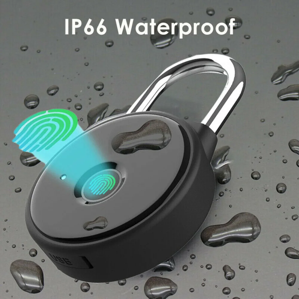 Отпечатков пальцев замок Bluetooth приложение Смарт замок без ключа водонепроницаемый биометрический замок безопасности для двери чехол для багажа тренажерный зал велосипед