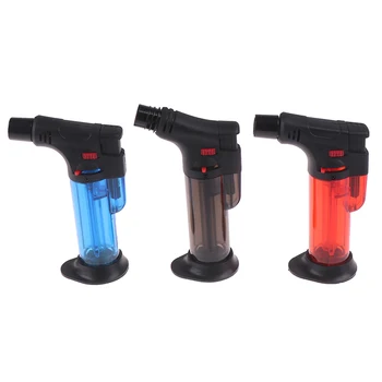 

1pcs Windproof Metal Pipe Lighter For Kitchen Outdoor BBQ Lighter Cigar Torch Turbo Lighter Jet Butane Gas Cigarette