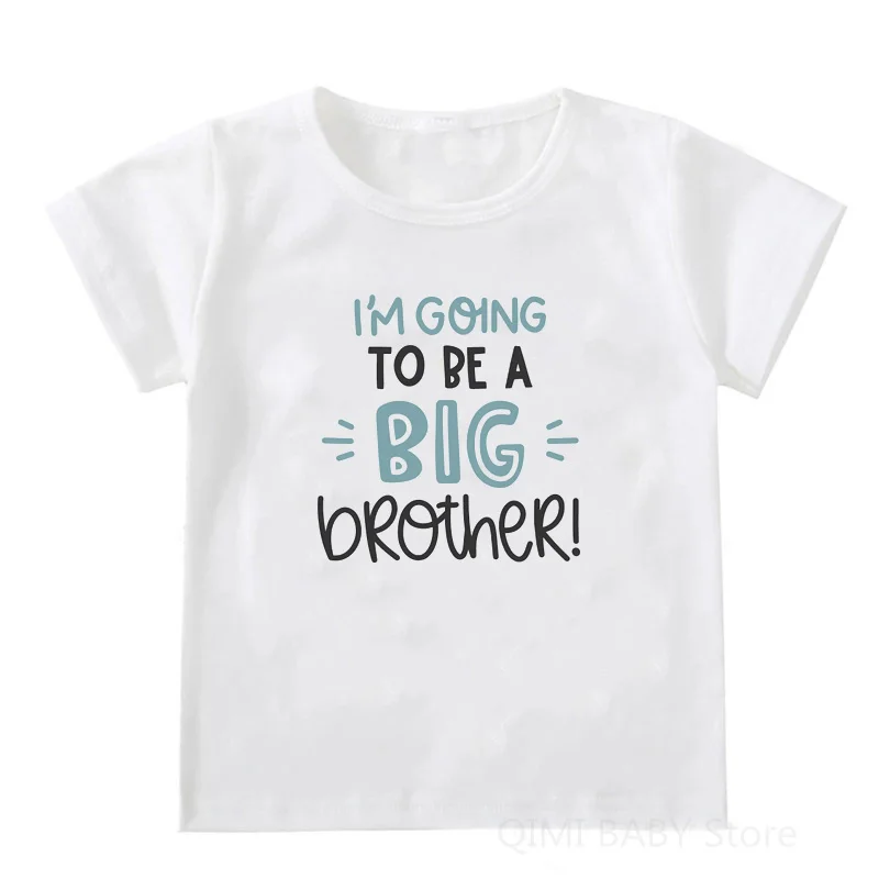 

I'm Going to be a Big Brother/Sister Summer Children's Short-sleeved Tops Casual Kids Summer T Shirt Clothes Trendy Tee Shirt