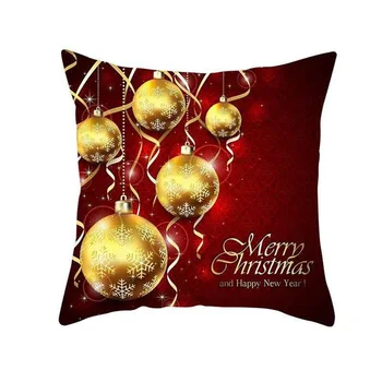 

Gift Pillow cover Pattern Square 1pc Room Washable Christmas Case Cushion