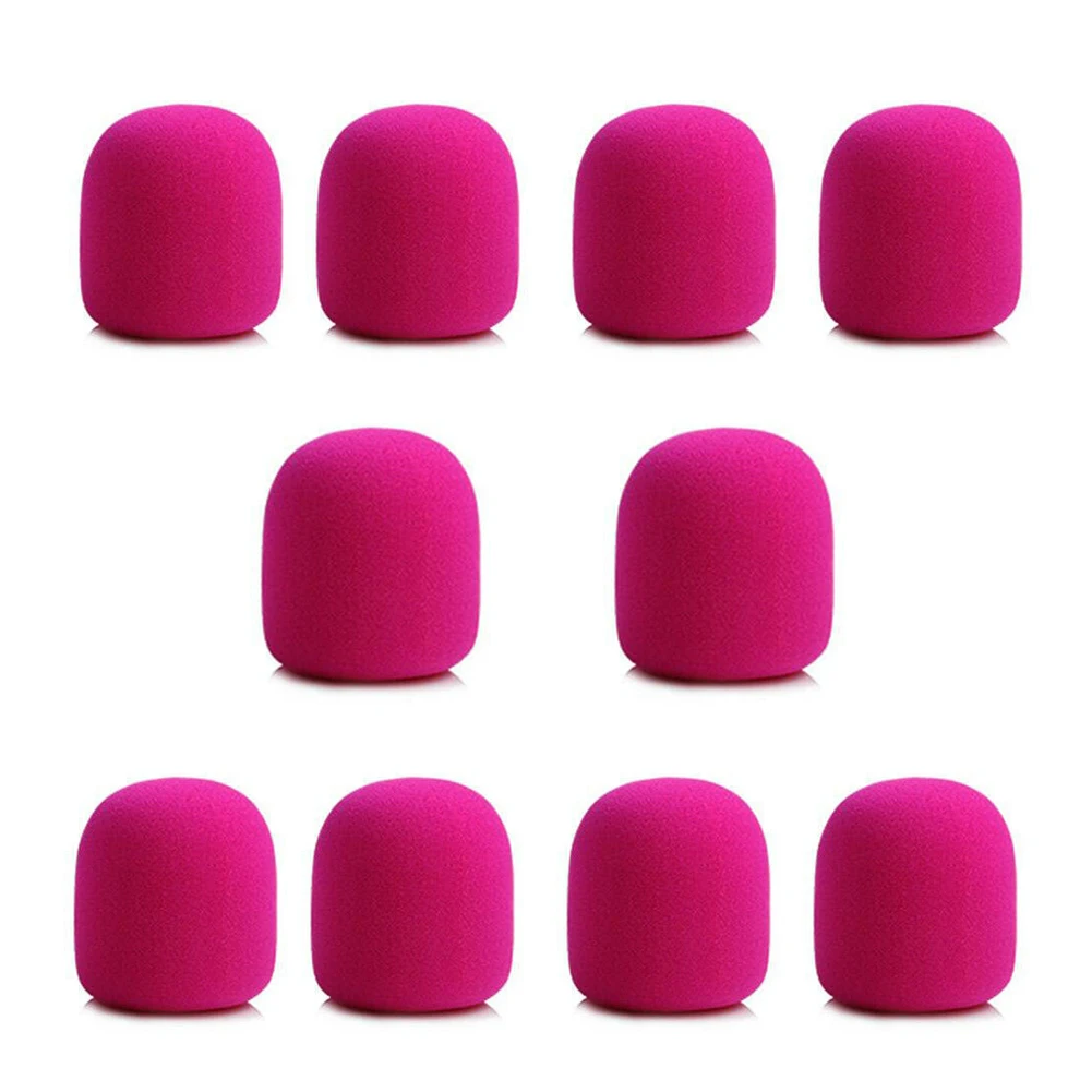 10pcs Microphone Foam Cover Handheld Stage Microphone Windscreen Sponge Foam Mic Cover Karaoke DJ Sales Microphone CAP dynamic microphone