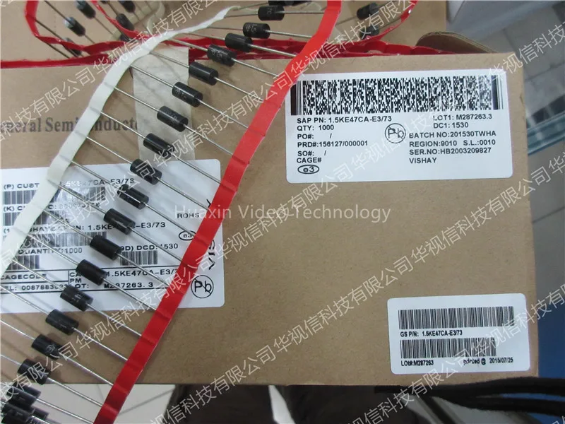 1.5KE47CA-E3-73 подавители ESD/tvs-диоды 1500W 47V бипрямой чип