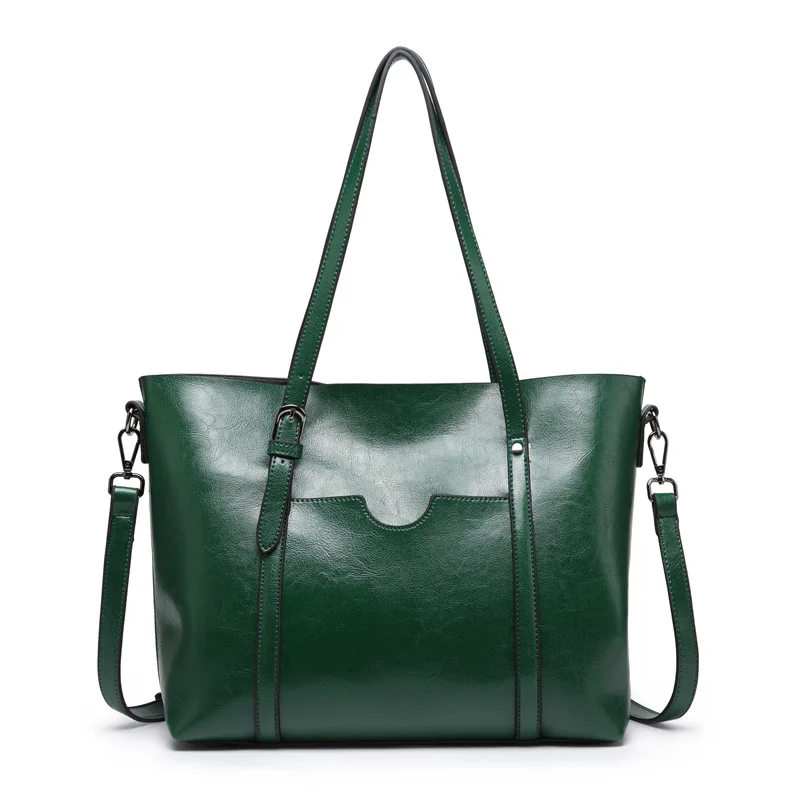 GREEN BAG Сумка на плечо bolsa feminina, роскошная женская сумка, Дизайнерские летние сумки, клатч, винтажная сумка-мессенджер, коричневая кожаная большая сумка тоут - Цвет: GREEN BAG