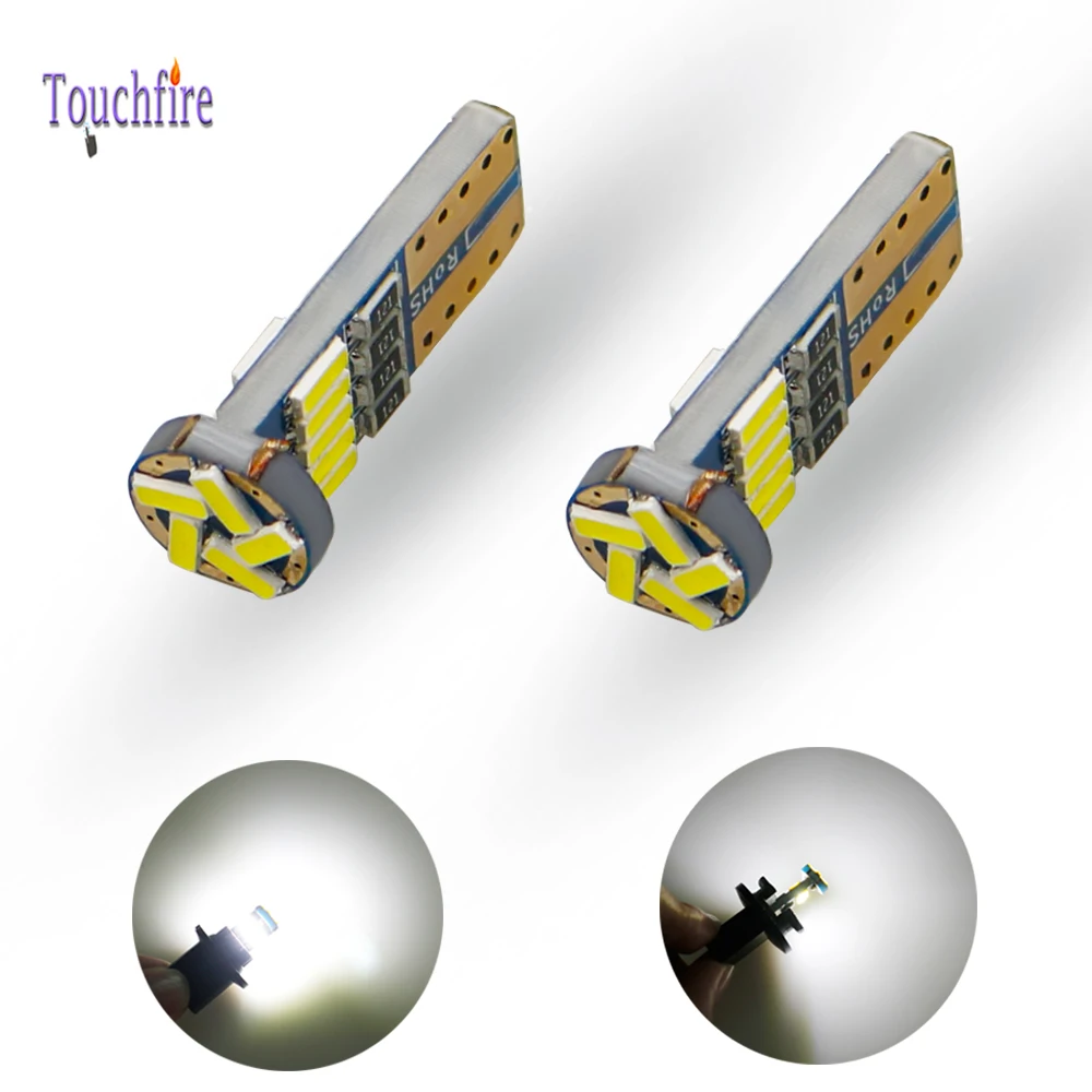 100 шт. T10 W5W 194 Canbus автомобильная лампа 4014SMD 15LED боковой маркер автомобильный плафон внутреннего освещения Чтение номерного знака парковки свет