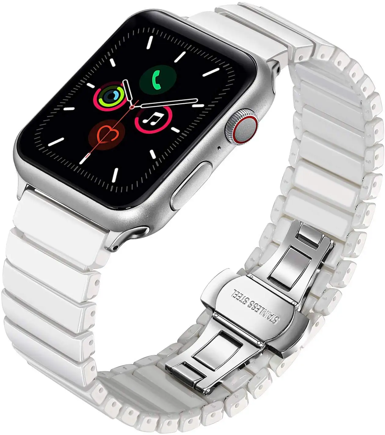 Высокоэлегантный керамический ремешок для Apple Watch series 5 4 3 2 1 44 мм 40 мм 42 мм 38 мм Мужской Женский модный браслет ремешок для iwatch
