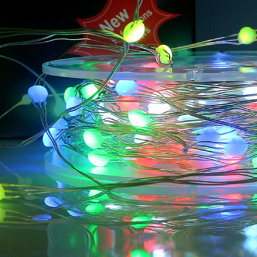 

Светодиодная гирлянсветильник с медным проводом RGB, светодиодная Волшебная гирлянда, новинка 2021, украшение для рождественской елки, светодиодная гирлянда s 5 м 10 м, USB, 21 клавиша светильник с дистанционным управлением