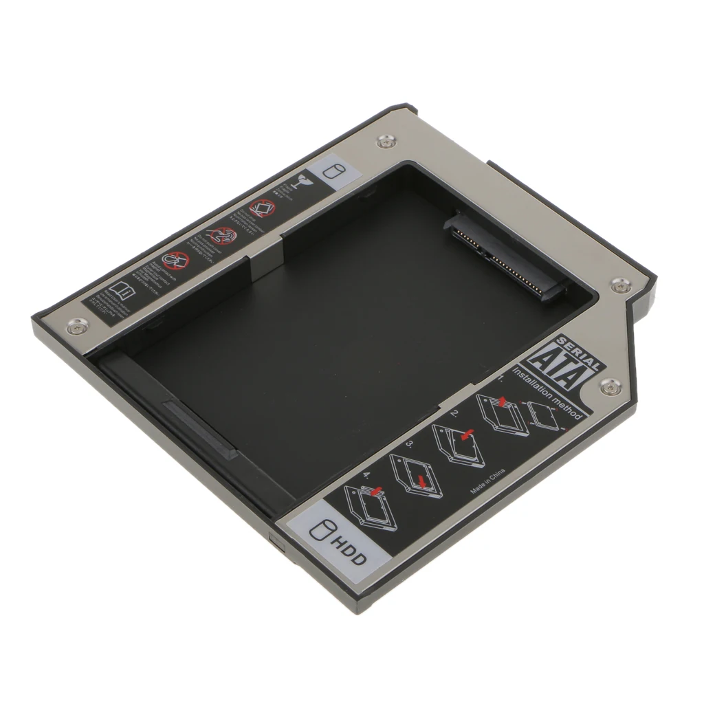 SATA 2nd 2.5'' HDD Hard Drive Caddy For ThinkPad T400 T500 R400 With 4 Screws