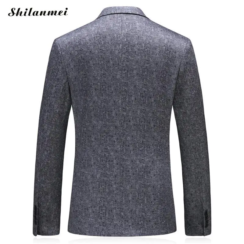 Shilanmei,, мужской Тонкий Блейзер, полиэстер, костюм, офисный пиджак, серый, деловой, для переговоров, удачный, мужской, блейзеры, мужские, для свадьбы
