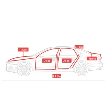 

Auto Sealing Strip Universal Rear 10 Meter L-Shaped Moulding Replacement