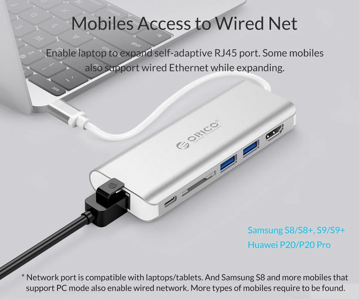 Алюминиевый сплав type-C* 1(зарядка), HDMI* 1, USB3.0* 2, RJ45* 1, SD* 1 многофункциональная док-станция, XC-303