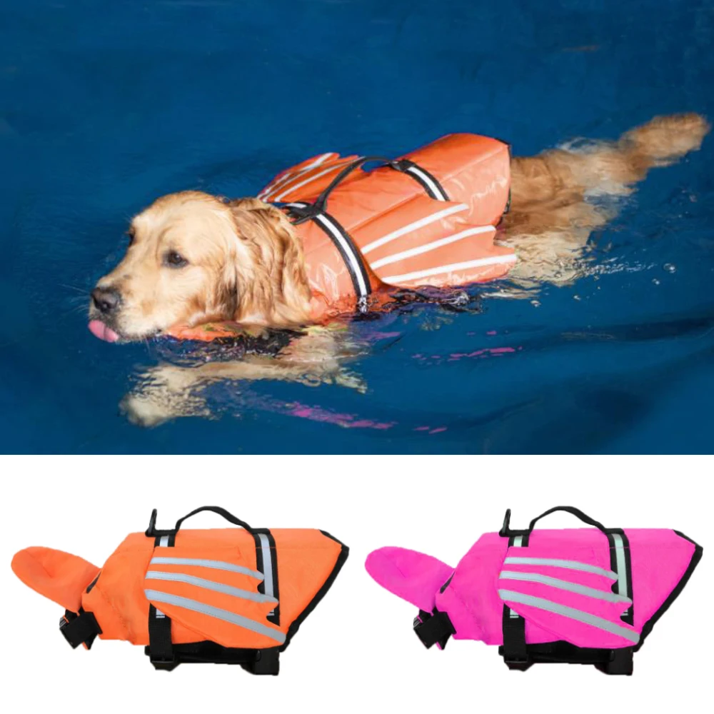 

Pet Dog Life Jackets Vest Summer Outdoor Reflective Clothes Breathable Pets Safety Swimwear Puppy Big Dogs Surfing Swimming Suit