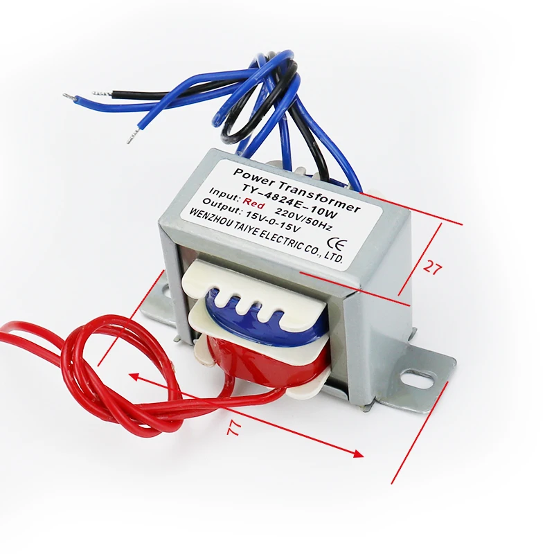 Audio Transformer Power Supply 10W/VA Double/Single Input 220V AC 6V 9V 12V 15V 24V power supply power transformer