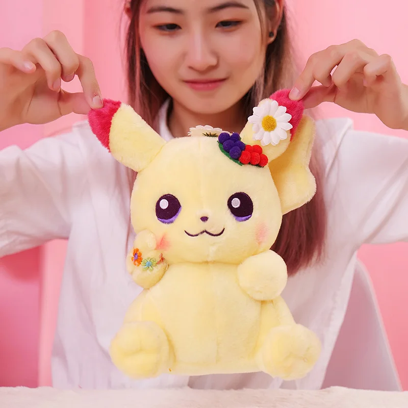 25cm Cute Pikachu Plush Toys Lovely Anime Plush Doll Children's Gift Kids Cartoon Peluche Pikachu Japan Anime Game Toys