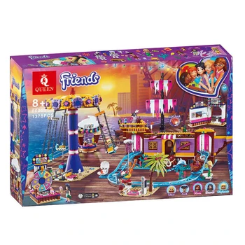 

New Friends Set Amusement Park Fit for Lepining Friends 41375 Model Building Block Bricks DIY Toys For Girl Christmas Gifts