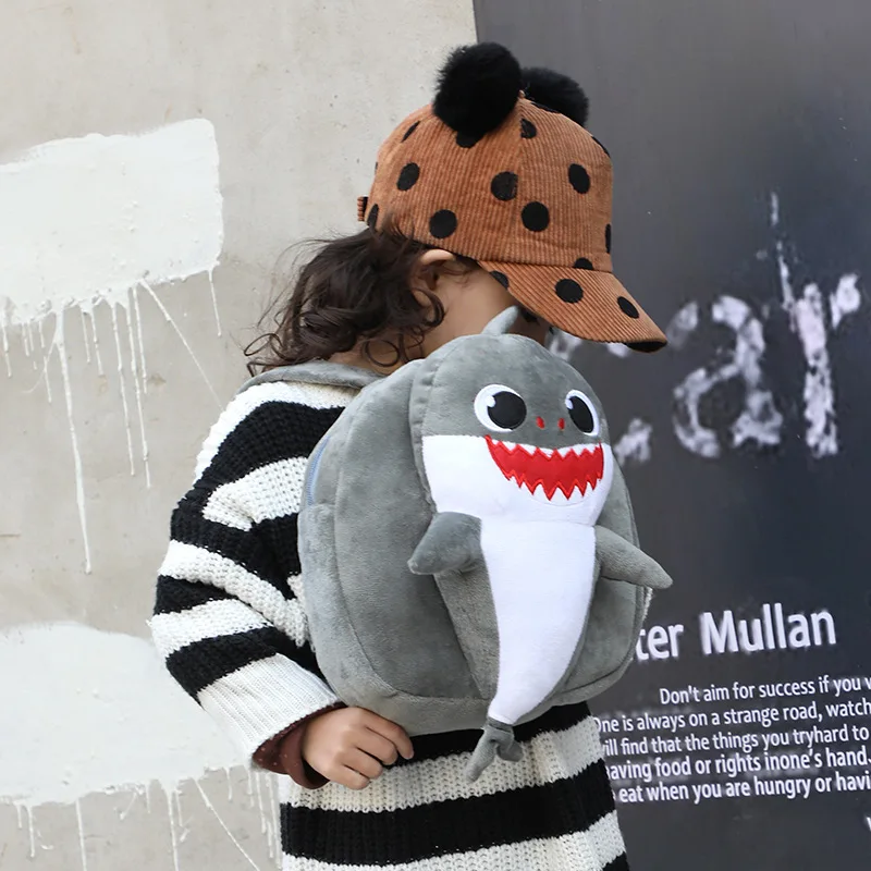 Детская сумка Shark милый мультяшный рюкзак для детского сада Детский плюшевый