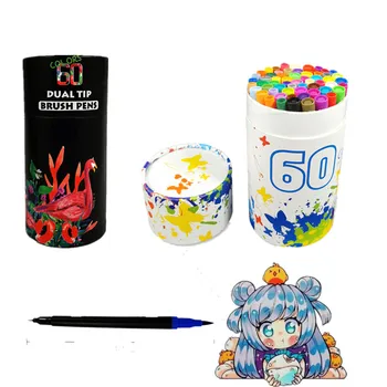 

Watercolor Marker Dual Tip Brush Pen Drawing Sketch for Art Markers Pen Fineliner Color Pens Drawing Painting School Stationery