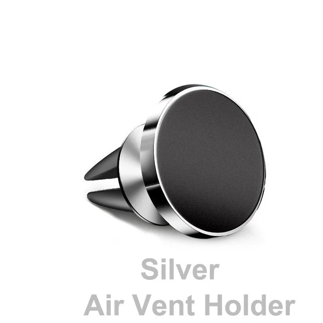Универсальная Магнитная автомобильная подставка для телефона в машину для iPhone 11 Pro samsung, магнитный держатель для телефона с вентиляционным отверстием, поддержка gps - Цвет: 360 Air Vent Silver