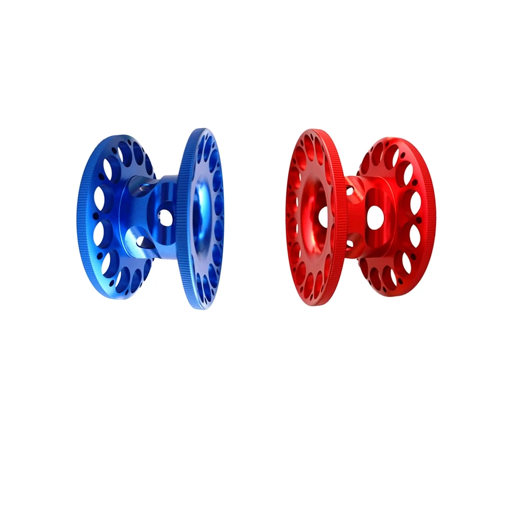 Пустая Finger Reel алюминиевый сплав Wreck подводное плавание Tech Spool синий+ красный, упаковка из 2
