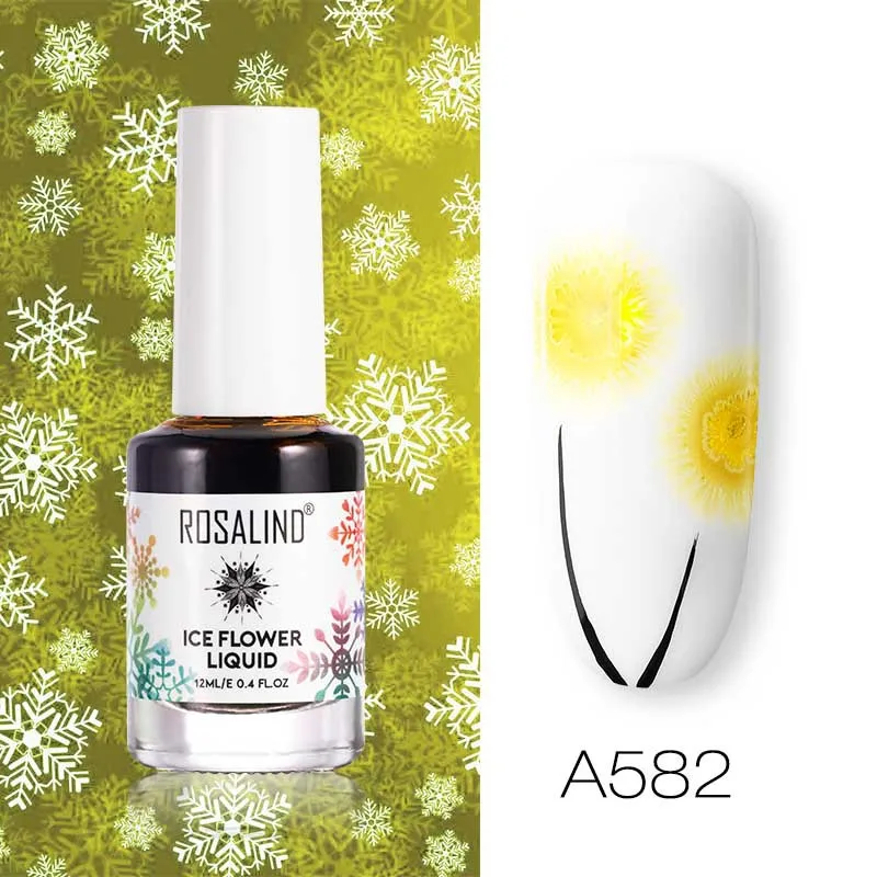 Rosalind лак для ногтей резиновый Рождественский снег жидкость эссенция лак для ногтей вода со специальной жидкостью - Цвет: 2
