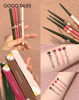 

Gogo tales makeup eyeliner pencil small daisy design waterproof long lasting multiple color rose red black white eyeliner pen