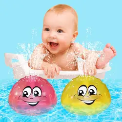 Jouet de bain à jet d'eau à Induction avec lumière LED, jouets d'eau de baignoire pour les enfants en bas âge 