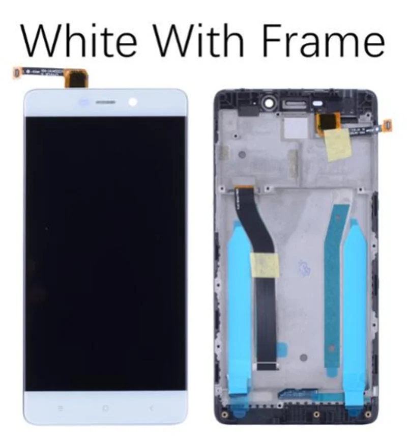 White with frame Высокое Качество 5,0 ''для Xiaomi Redmi 4 Pro Redmi4 Prime ЖК-дисплей+ сенсорный экран дигитайзер Замена с рамкой - Цвет: White with frame