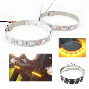 

LED DRL/Turn Signal Light Strip For BMW S1000RR R1200 GS LC ADV R nineT R900RT R850RT R1150GS For Front/Rear Fork Shock Absorber
