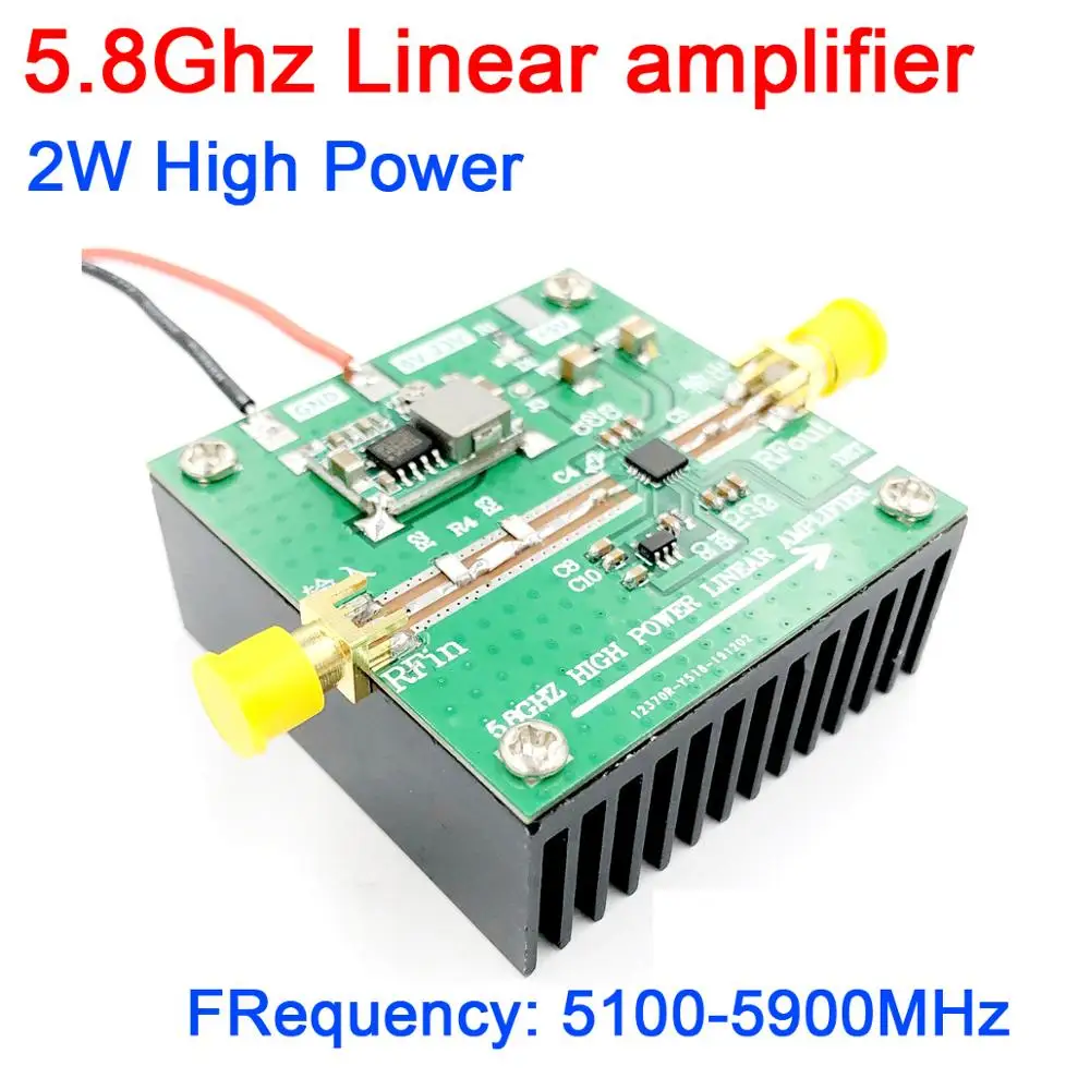 5.8Ghz 2W High power Linear amplifier 51005800MHZ wifi FPV image