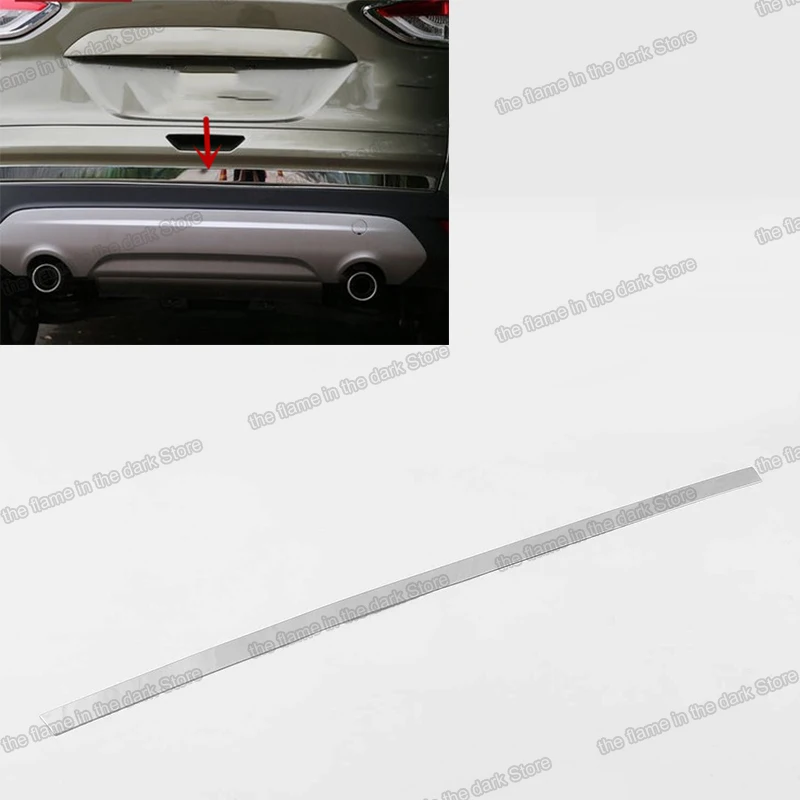 Lsrtw2017 Car Trunk Tailgate Strip Trims Accessories Chrome for Ford Kuga Escape 2013 2014 2015 2016 2017 2018 2019 | Автомобили и
